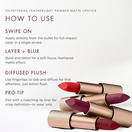 HYUE Velvette Kiss Matte Bullet Lipstick