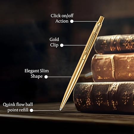 Parker Classic Gold Trim Ball Pen | Blue Ink