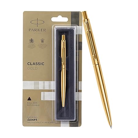 Parker Classic Gold Trim Ball Pen | Blue Ink
