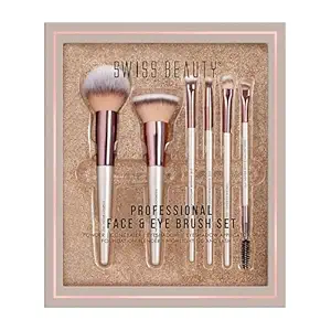 Face & Eye Makeup Brushes Set With 6